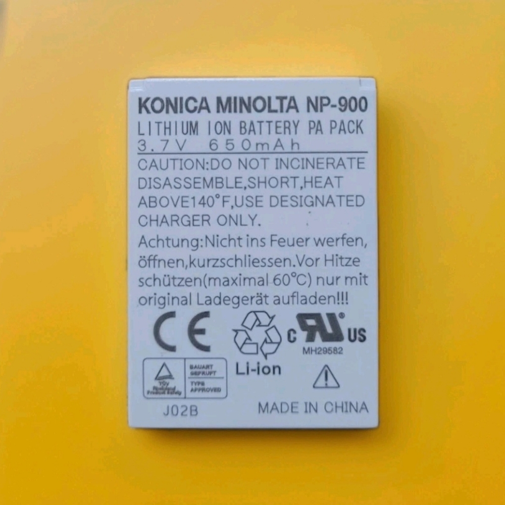 Genuine Original Minolta NP-900 / Li-80B Battery for Olympus T-100 T110 T100.